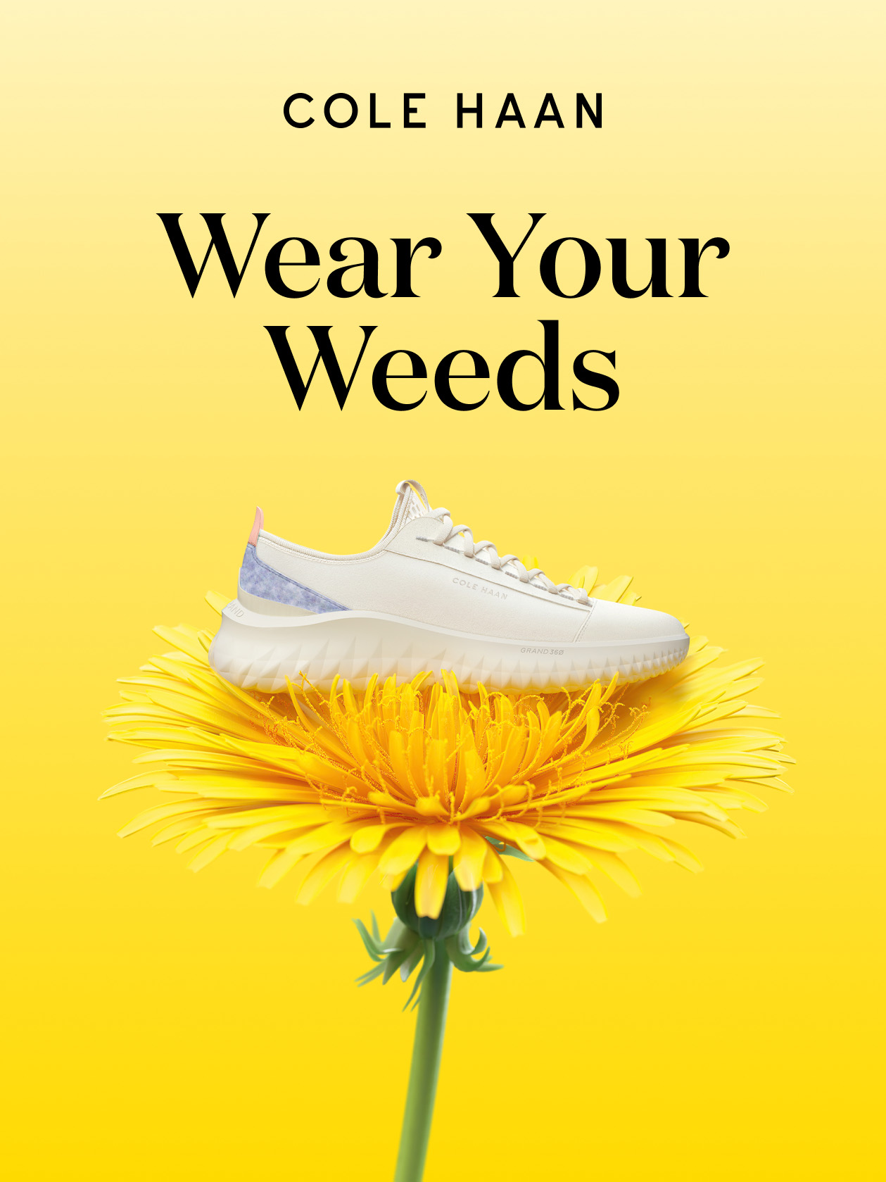 Cole Haan's First Sustainable Shoe Is Made From Dandelions